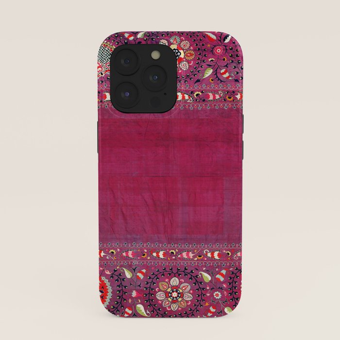 Shakhrisyabz Southwest Uzbekistan Suzani Embroidery Print iPhone Case Gallery Image 39