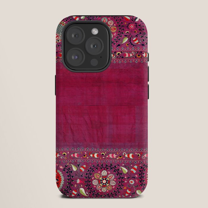 Shakhrisyabz Southwest Uzbekistan Suzani Embroidery Print iPhone Case Gallery Image 11