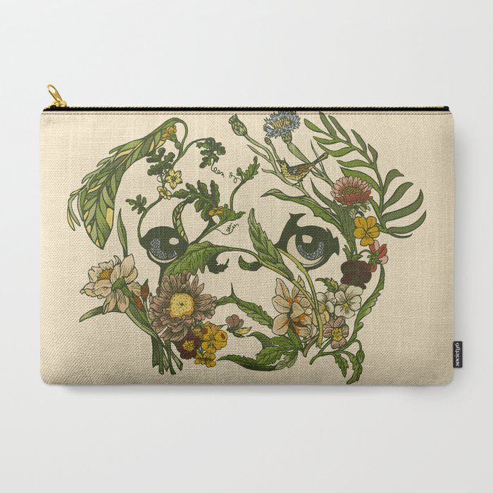 Botanical Pug Carry All Pouch Gallery Image 3