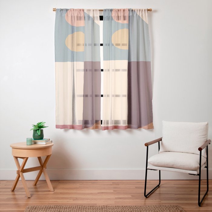 Abstract Geometric Shapes 47 Window Curtain Gallery Image 19