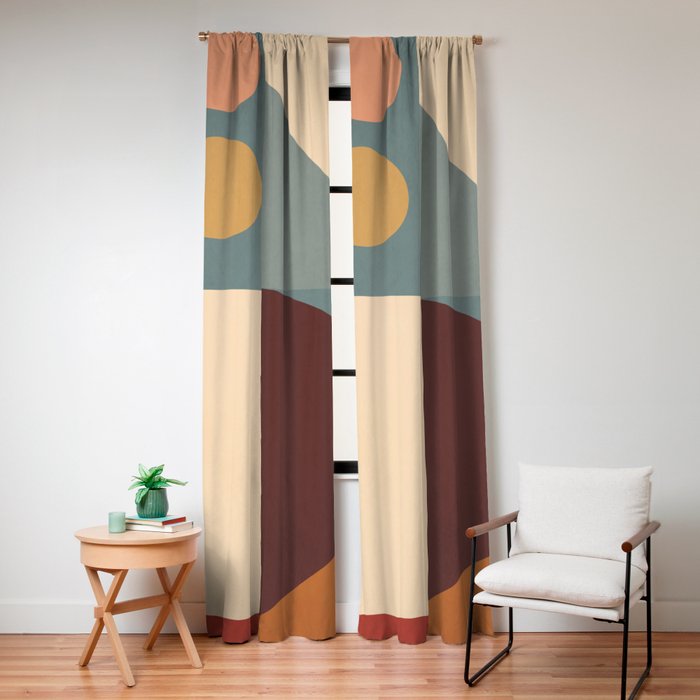 Abstract Geometric Shapes 47 Window Curtain Gallery Image 4