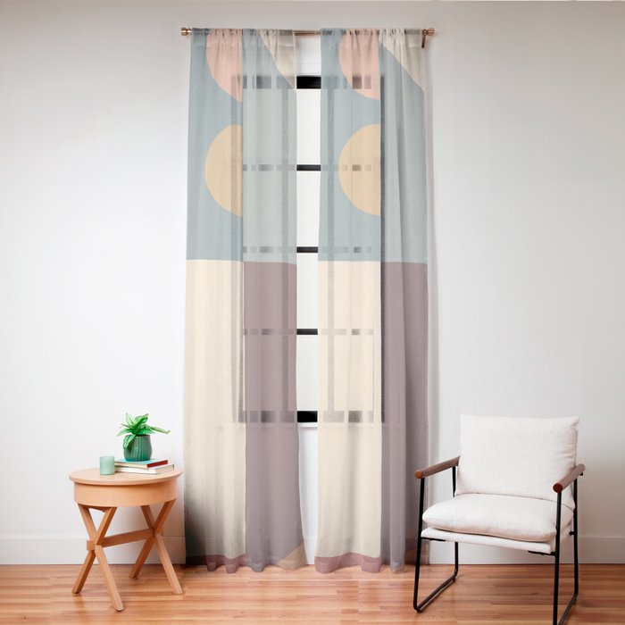 Abstract Geometric Shapes 47 Window Curtain Gallery Image 20