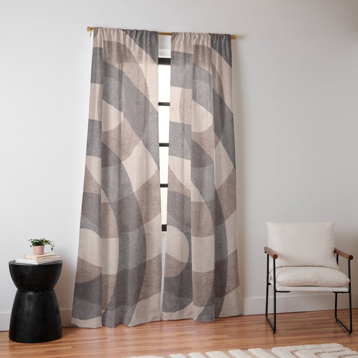 ABSTRACT ALPHABET / Decorative O Window Curtain Gallery Image 10