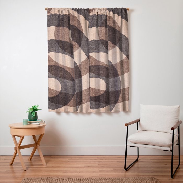 ABSTRACT ALPHABET / Decorative O Window Curtain Gallery Image 7
