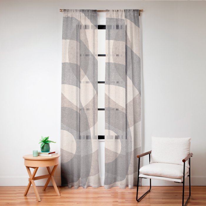 ABSTRACT ALPHABET / Decorative O Window Curtain Gallery Image 20