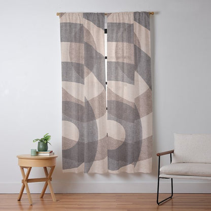 ABSTRACT ALPHABET / Decorative O Window Curtain Gallery Image 9