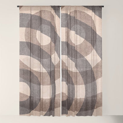 ABSTRACT ALPHABET / Decorative O Window Curtain Gallery Image 18