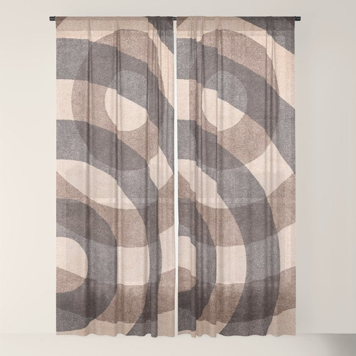 ABSTRACT ALPHABET / Decorative O Window Curtain Gallery Image 22