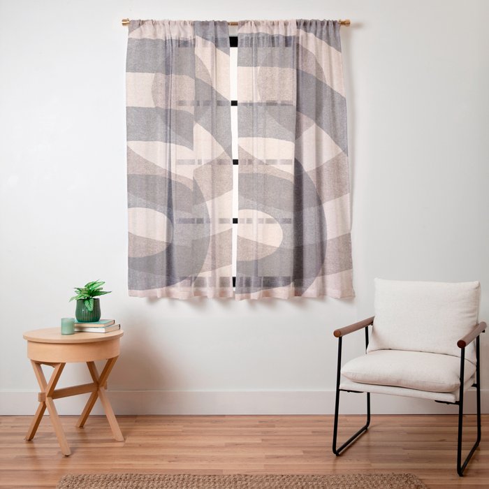ABSTRACT ALPHABET / Decorative O Window Curtain Gallery Image 23