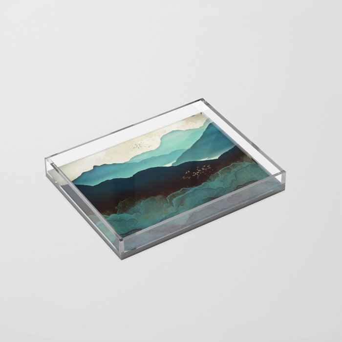 Indigo Mountains Acrylic Tray Gallery Image 2