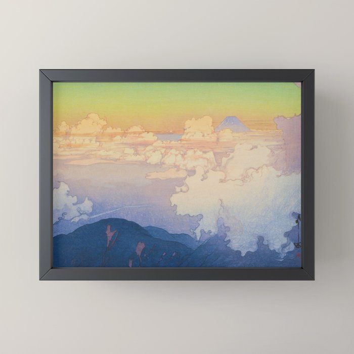 Above the Clouds (Un-Hyo) Vintage Beautiful Japanese Woodblock Print Hiroshi Yoshida Mini Art Print Gallery Image 3