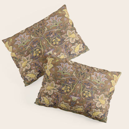 William Morris Antique Redcar Persian Floral Pillow Sham Gallery Image 1