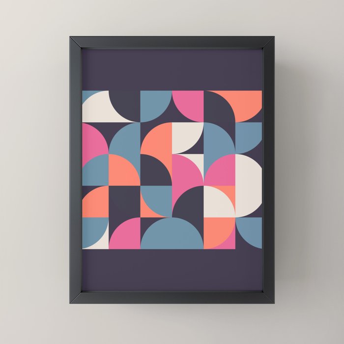 Mid Century Geometric 22 Mini Art Print Gallery Image 3