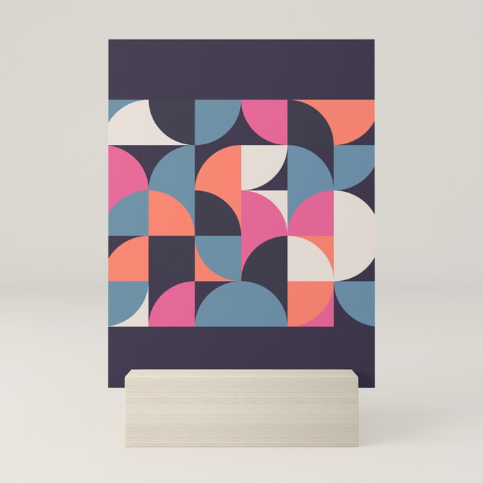 Mid Century Geometric 22 Mini Art Print Gallery Image 5