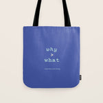 Why > What Tote Bag Gallery Image 1