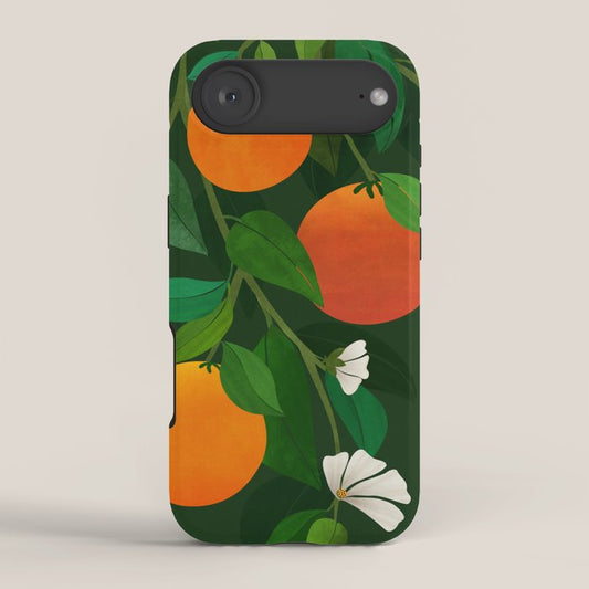 Oranges and Blossoms Botanical Illustration iPhone Case Gallery Image 2