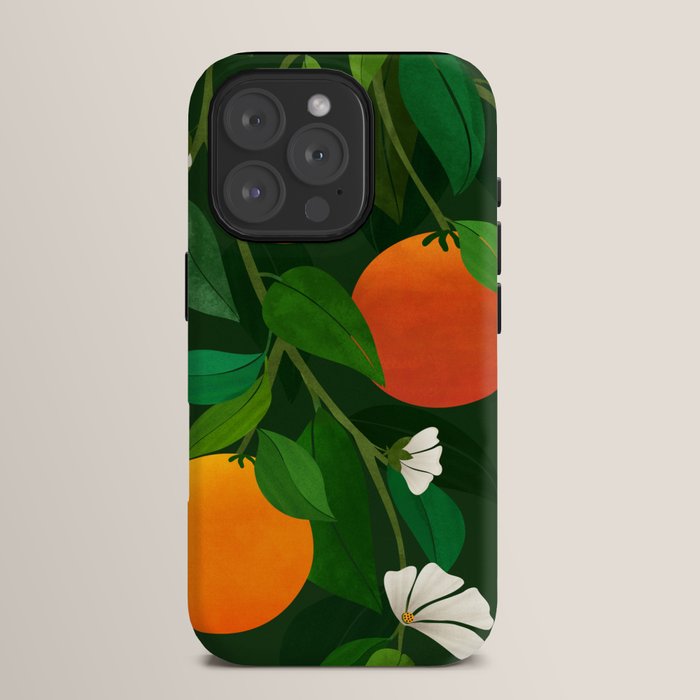 Oranges and Blossoms Botanical Illustration iPhone Case Gallery Image 15