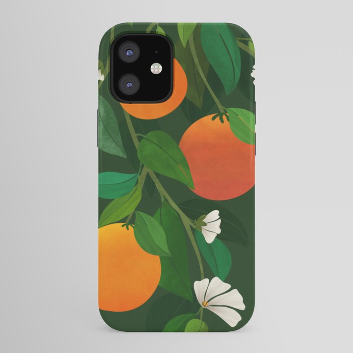 Oranges and Blossoms Botanical Illustration iPhone Case Gallery Image 41