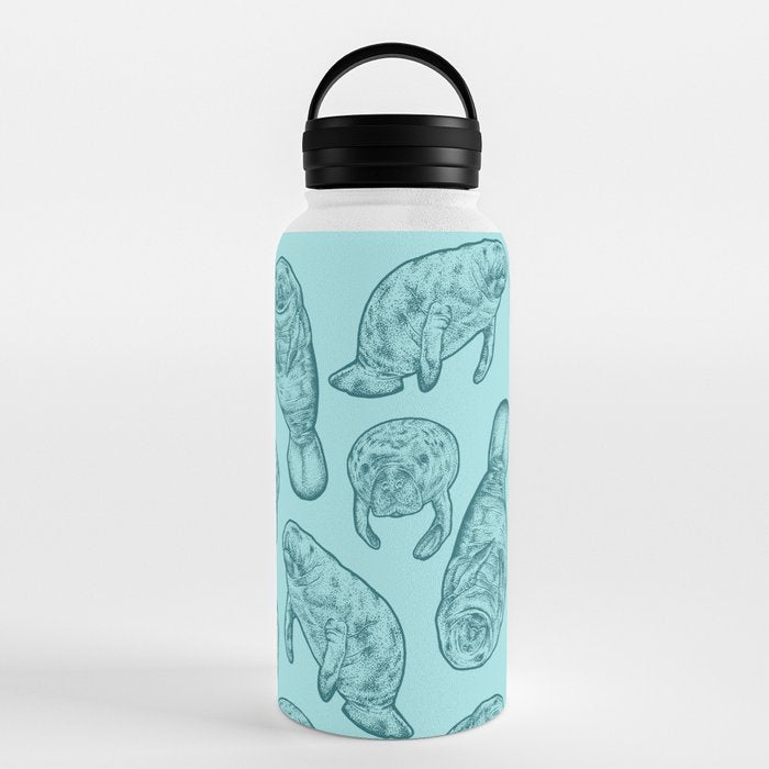 Manatees - Teal Water Bottle Gallery Image 6