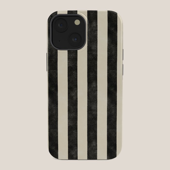 Cabana Stripe - black & cream iPhone Case Gallery Image 34