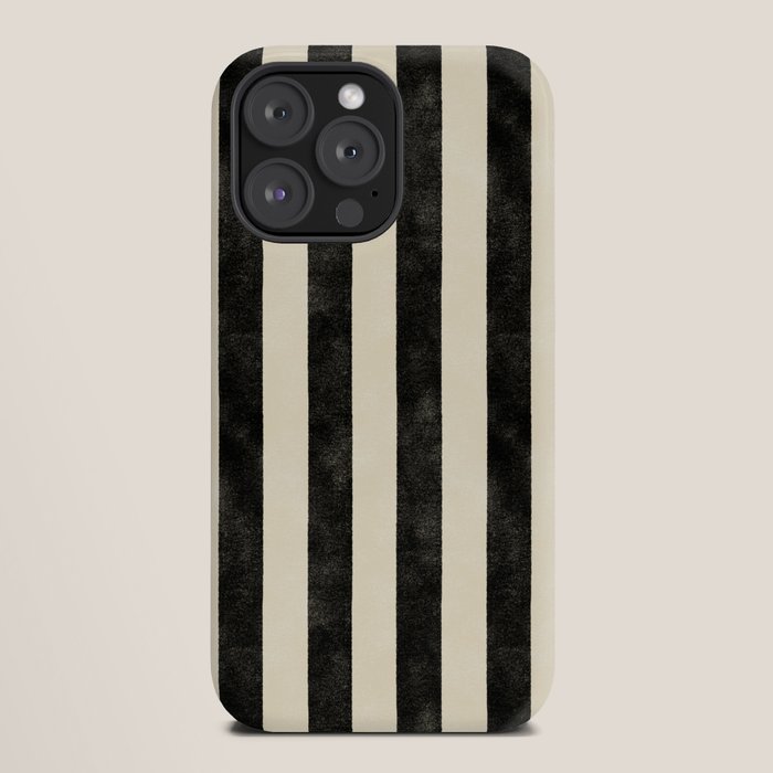 Cabana Stripe - black & cream iPhone Case Gallery Image 20