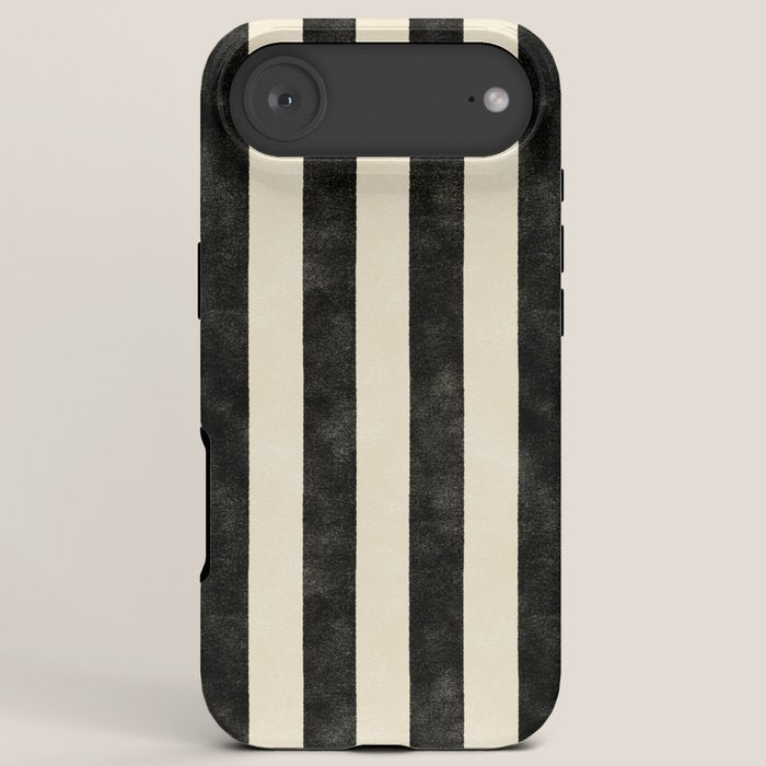 Cabana Stripe - black & cream iPhone Case Gallery Image 6