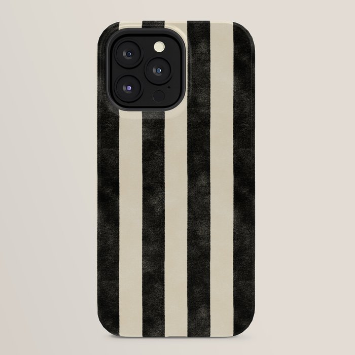 Cabana Stripe - black & cream iPhone Case Gallery Image 24