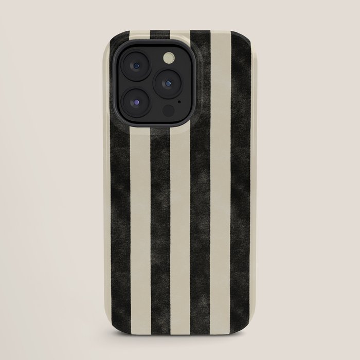 Cabana Stripe - black & cream iPhone Case Gallery Image 27