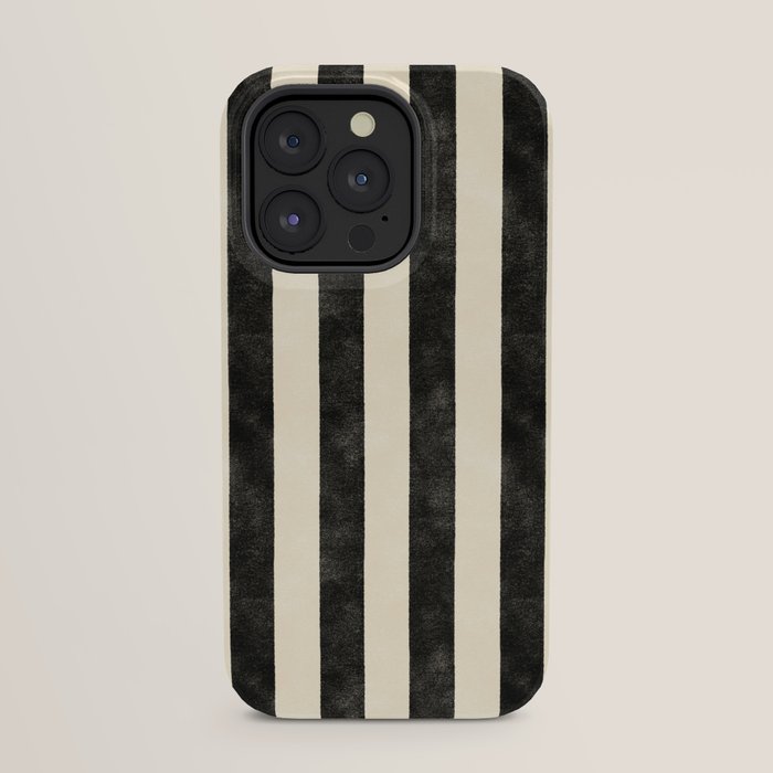 Cabana Stripe - black & cream iPhone Case Gallery Image 23