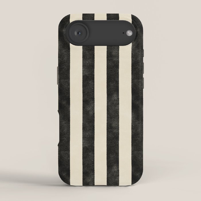Cabana Stripe - black & cream iPhone Case Gallery Image 2