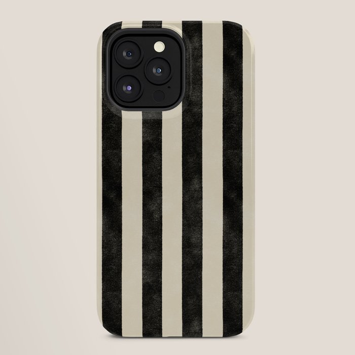 Cabana Stripe - black & cream iPhone Case Gallery Image 28