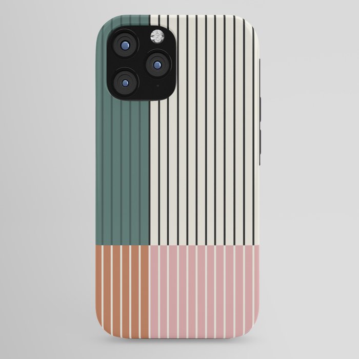 Color Block Line Abstract V Colorful Retro iPhone Case Gallery Image 44