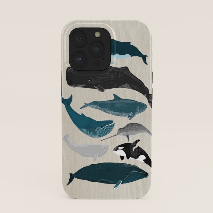 Whales - Pod of Whales Print by Andrea Lauren iPhone Case Gallery Image 39
