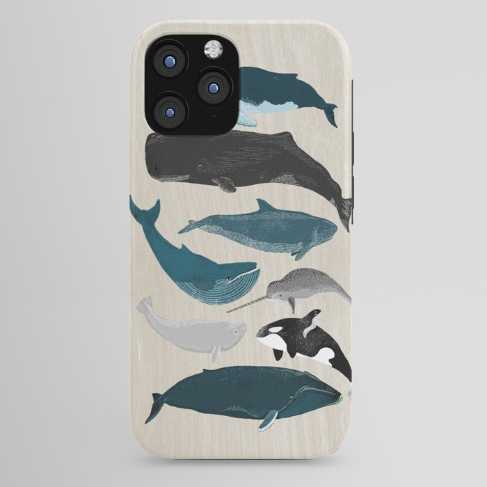 Whales - Pod of Whales Print by Andrea Lauren iPhone Case Gallery Image 44