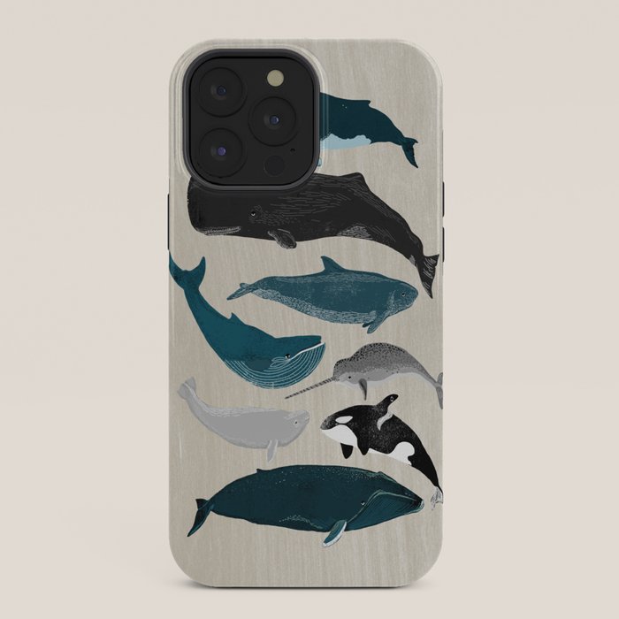 Whales - Pod of Whales Print by Andrea Lauren iPhone Case Gallery Image 36