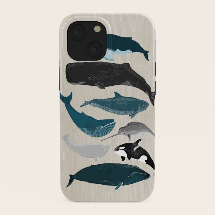Whales - Pod of Whales Print by Andrea Lauren iPhone Case Gallery Image 38