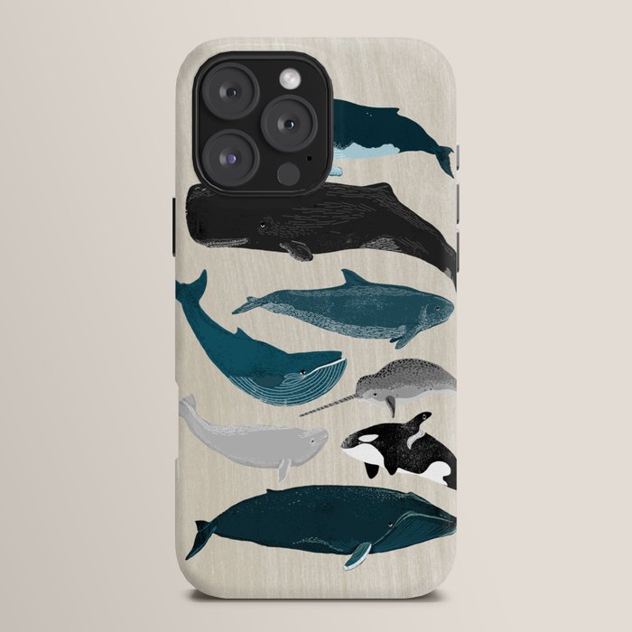 Whales - Pod of Whales Print by Andrea Lauren iPhone Case Gallery Image 16