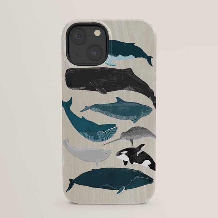 Whales - Pod of Whales Print by Andrea Lauren iPhone Case Gallery Image 29