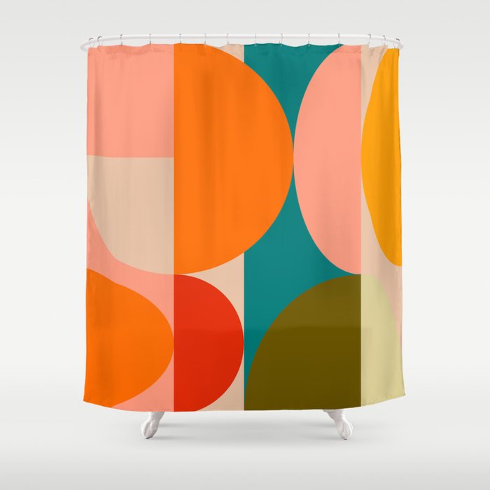 Bauhaus, geometric abstraction 2 Shower Curtain Gallery Image 1