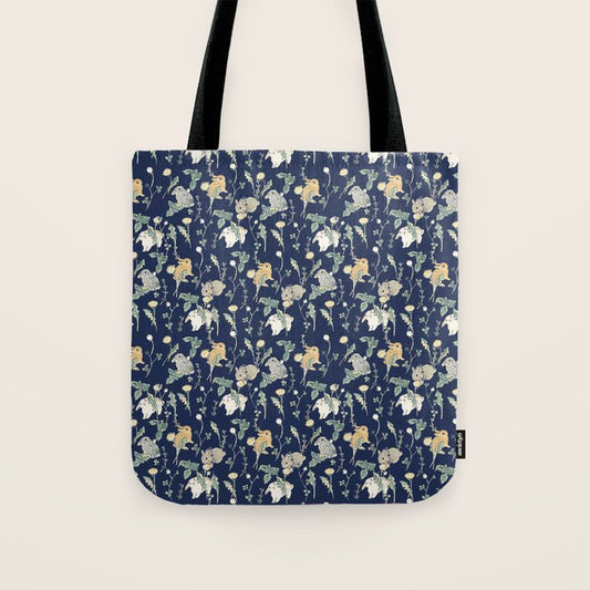 Spring Garden - navy blue Tote Bag Gallery Image 1