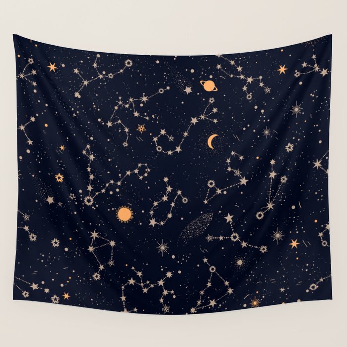 Starry Night IV Wall Tapestry Gallery Image 4
