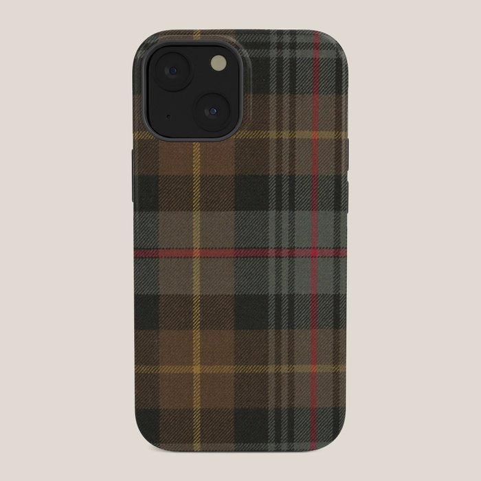 Vintage Brown Gray Tartan Plaid Pattern iPhone Case Gallery Image 34