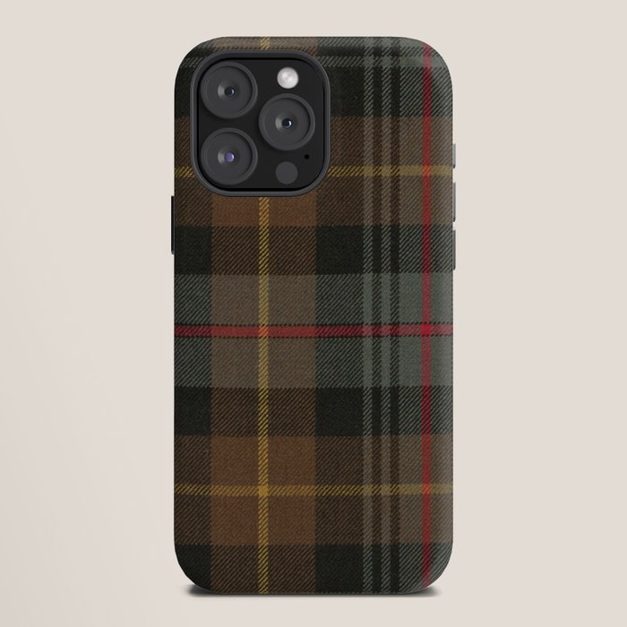 Vintage Brown Gray Tartan Plaid Pattern iPhone Case Gallery Image 12