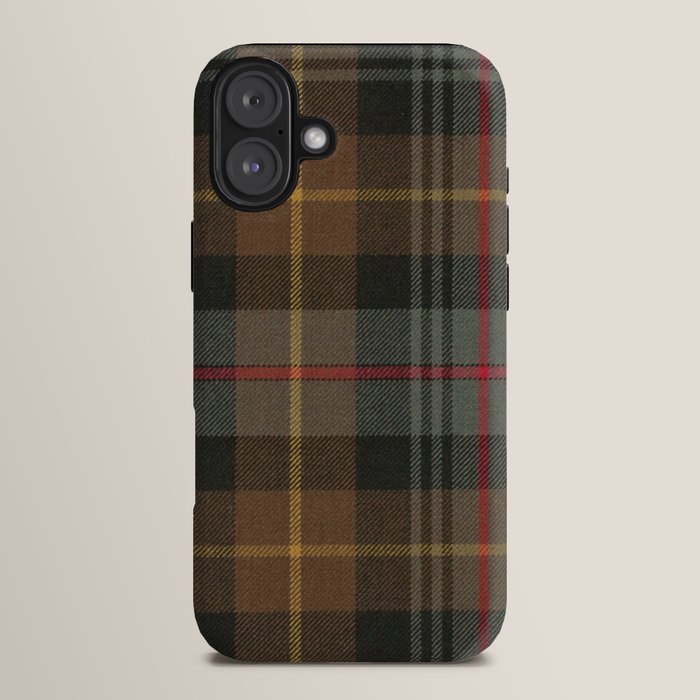 Vintage Brown Gray Tartan Plaid Pattern iPhone Case Gallery Image 14