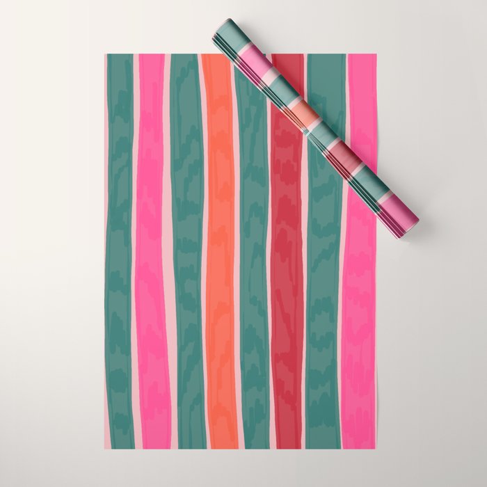 Festive Stripes Wrapping Paper Gallery Image 1