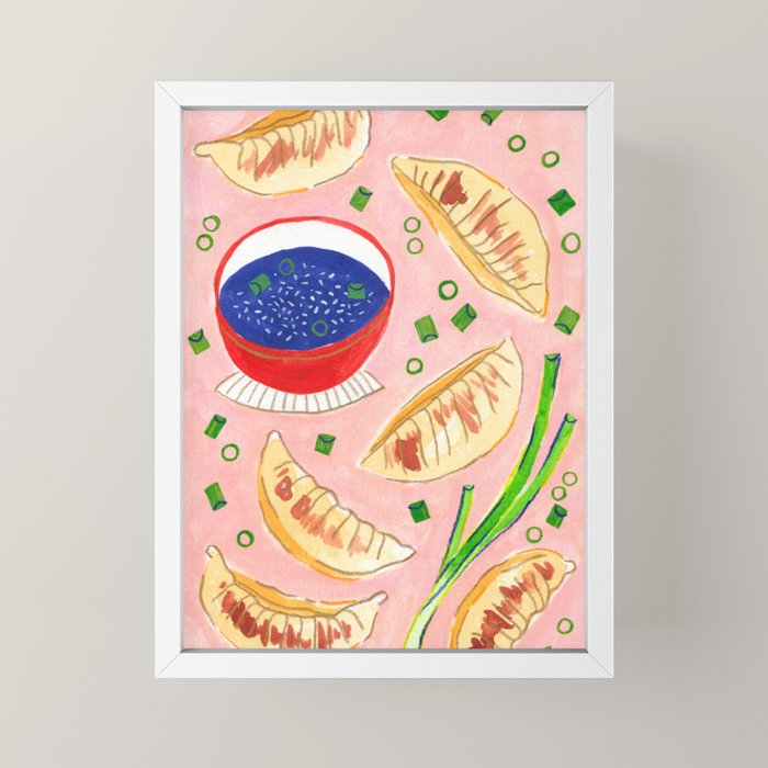Gyoza Dumplings Mini Art Print Gallery Image 4