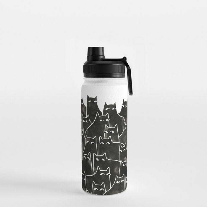 Suspicious Cats Water Bottle Gallery Image 2