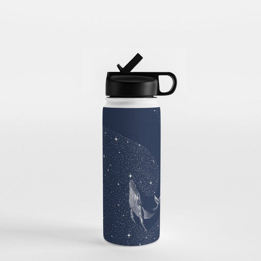 starry whale Water Bottle Gallery Image 1