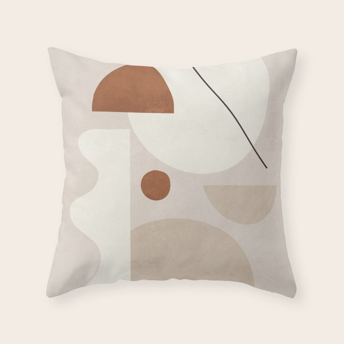 Abstract Minimal Shapes 22 Throw Pillow Gallery Image 4