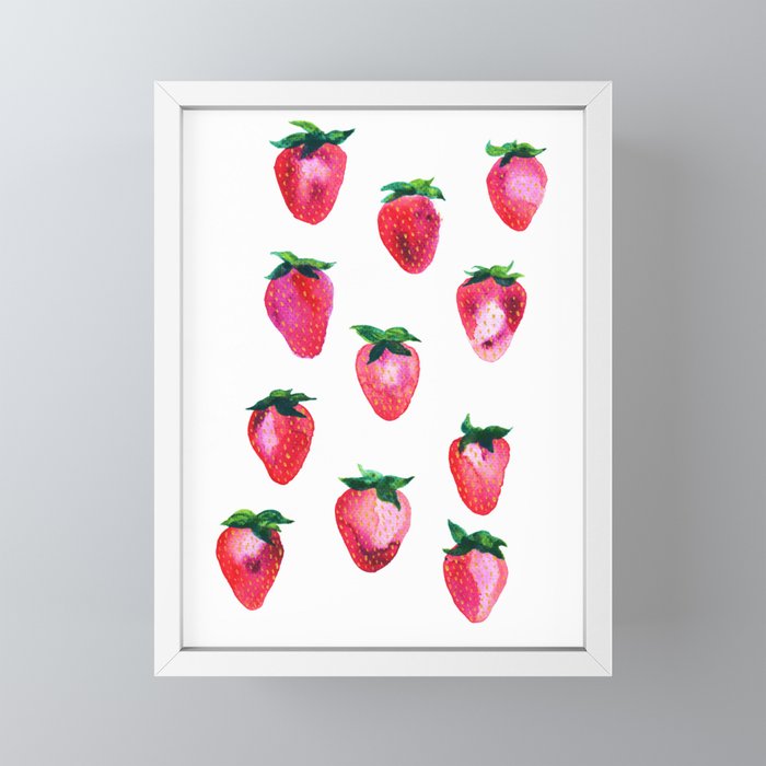 Strawberries Mini Art Print Gallery Image 4